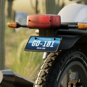 Official 'GO-101' Mini License Plate (Blue Ridge Mountains Background)