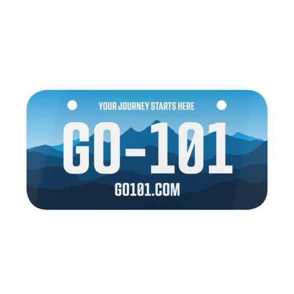 Official 'GO-101' Mini License Plate (Blue Ridge Mountains Background) - Image 2