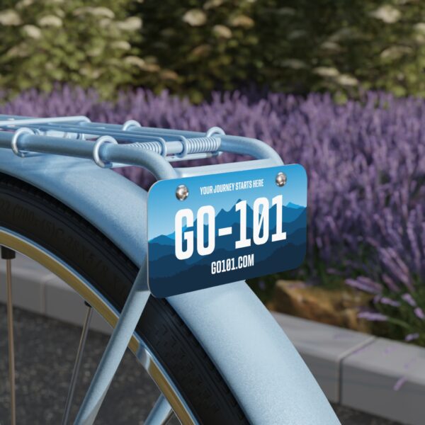 Official 'GO-101' Mini License Plate (Blue Ridge Mountains Background) - Image 4