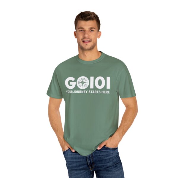 Unisex Garment-Dyed Colored Go101 T-shirt - Image 8
