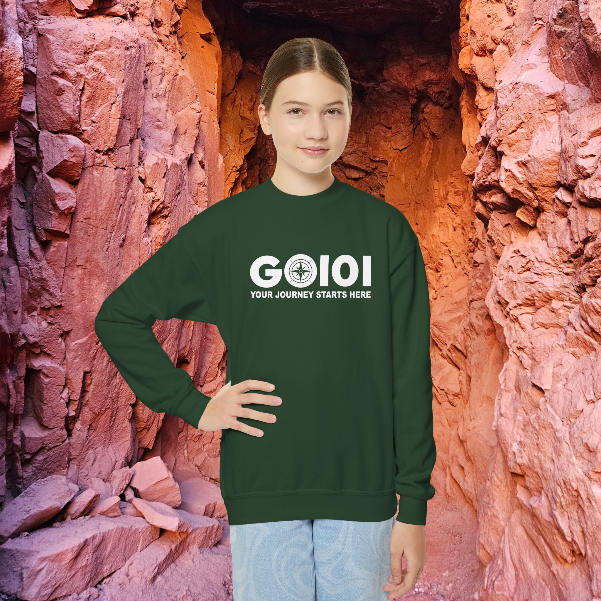 Official Go101 Youth Crewneck Sweatshirt