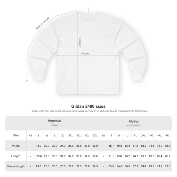 Unisex Ultra Cotton Official Go101 Long Sleeve Tee - Image 12