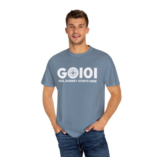 Unisex Garment-Dyed Colored Go101 T-shirt - Image 9